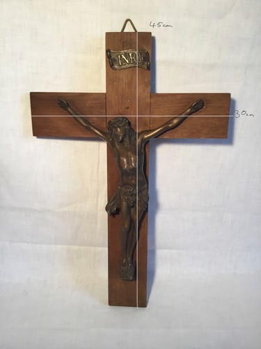 Großes kreuz holz messing - großes,