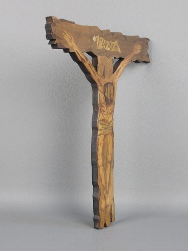Kruzifix holz intarsien - kruzifix,