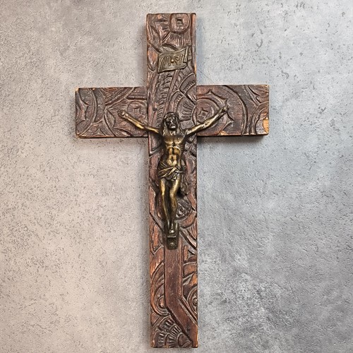 Kruzifix 1880 wandkreuz holz - 1880,