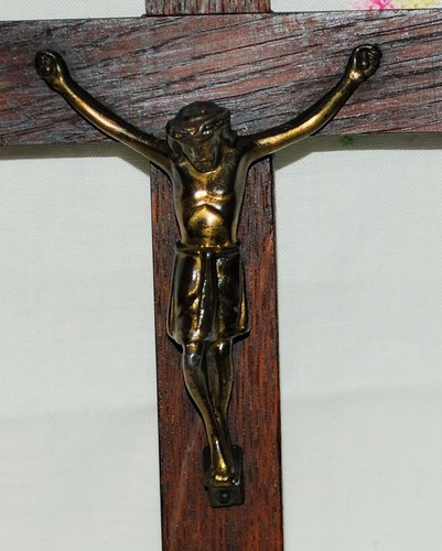 Kreuz kruzifix bronze holz - kruzifix,