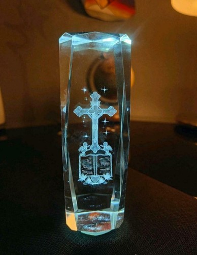 Kreuz kristallglas deko - 3d,